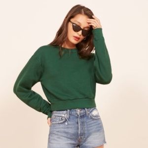 REFORMATION Hunter Sweatshirt Pine XS